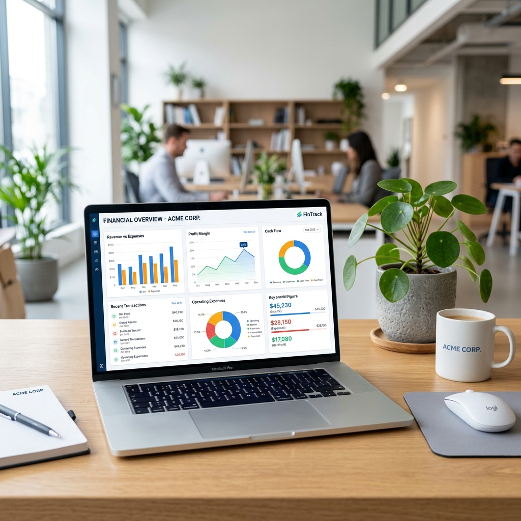 QBooks Support Specialist Laptop Dashboard